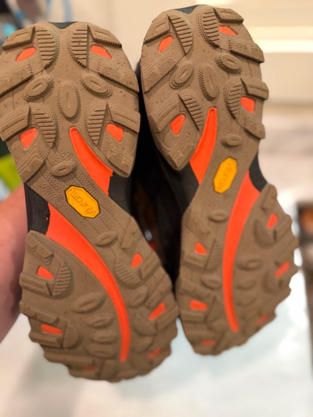 Merrell Moab Speed Trail Hiking Shoes Men’s 8.5 Black Orange Vibram - Picture 8 of 8